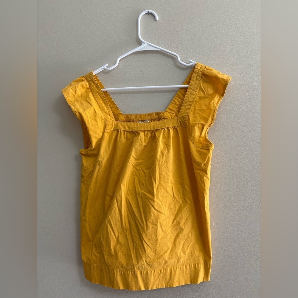 J. Crew Mustard Yellow Blouse